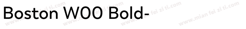 Boston W00 Bold字体转换